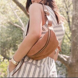Rebecca Minkoff Bree Belt Bag ~ Honey Nubuck Leather